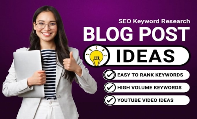 do keyword research and provide blog titles and youtube content ideas