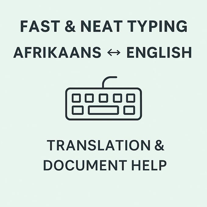 Translate afrikaans to english by Lorain_j | Fiverr