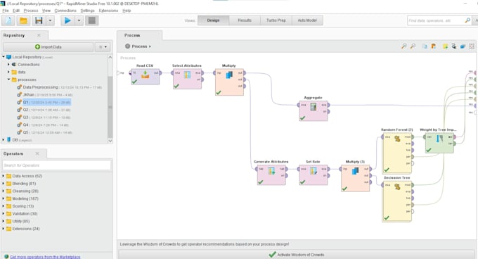 do data mining works using orange, knime and rapid miner