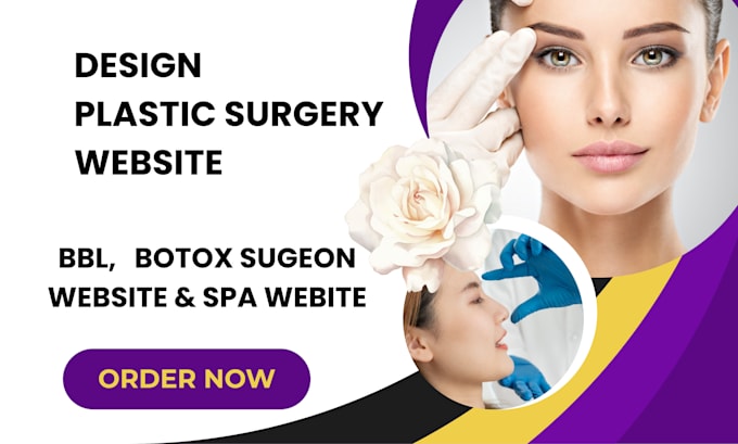 design plastic surgery website bbl botox surgeon website spa website
