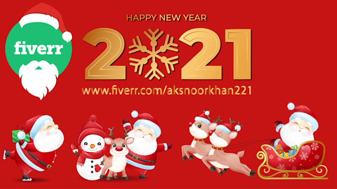 christmas or new year video in 24 hours