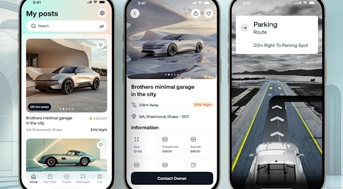 build a parking space app space locator app