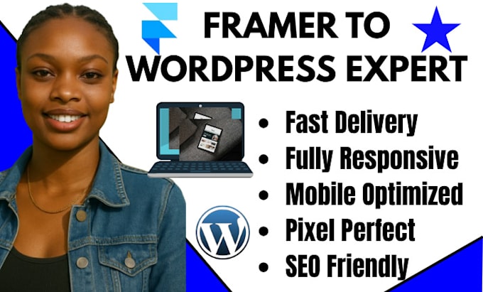 migrate framer to wordpress convert framer to wordpress pixel perfect SEO revamp