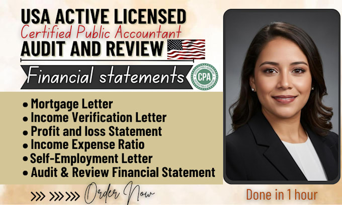draft CPA comfort income verification mortgage letter personal statement review