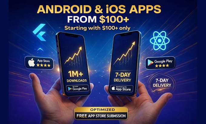 do mobile app development android app ios app as a flutter mobile app developer
