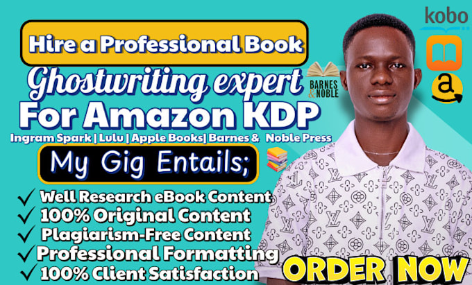ghostwrite amazon KDP book ebook ghost writer ghost book writer ebook writer