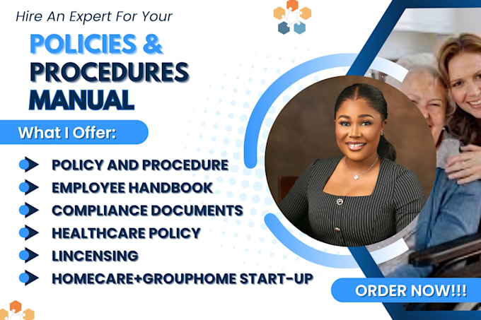 write policies and procedure sops employee handbook for home care group home