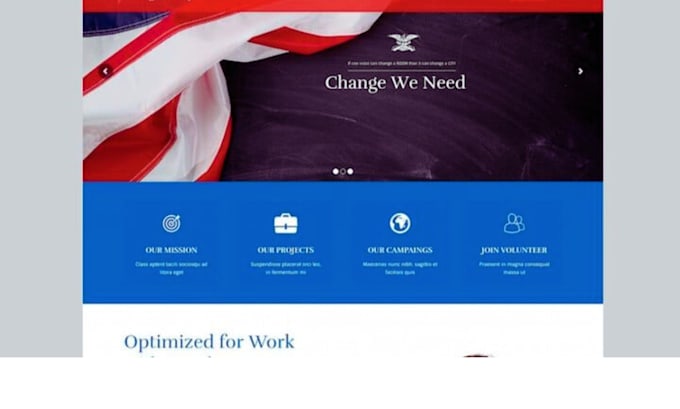 build political website, political campaign, election website, campaign website