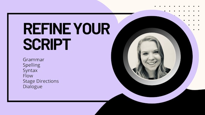 edit and proofread your script