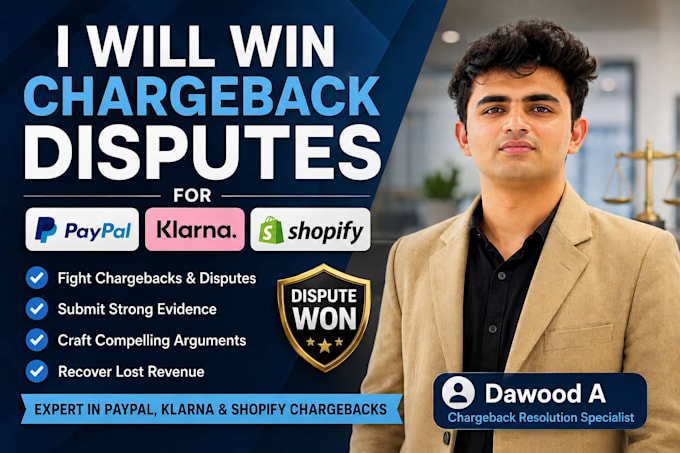 win chargeback disputes for klarna, paypal, and shopify