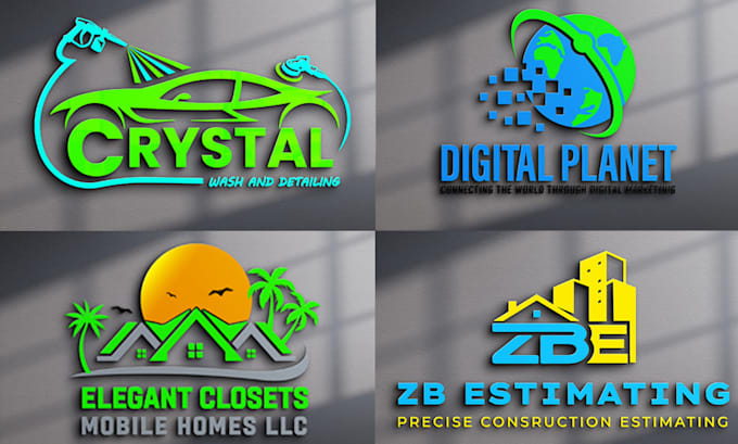create a modern professional and 3d attractive business logo design