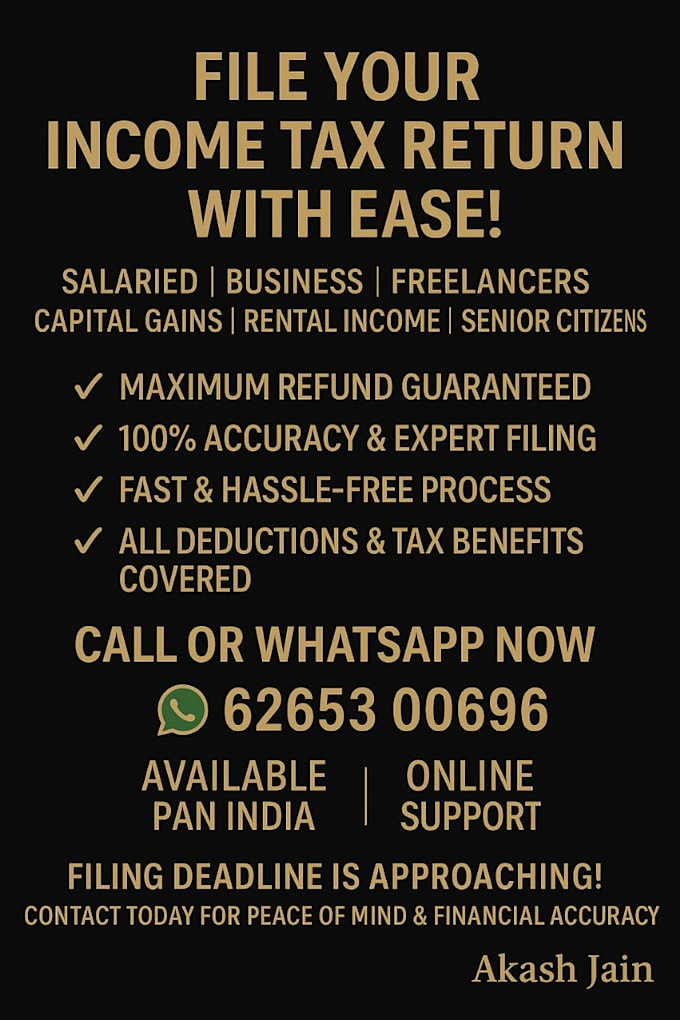 file your income tax return itr accurately and on time