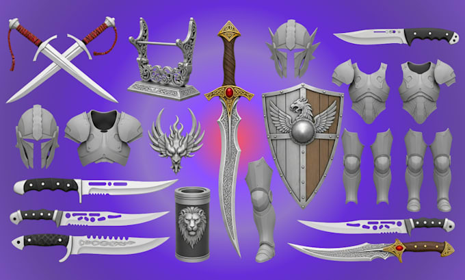3d printable cosplay 3d weapon 3d sword 3d helmet3d armor 3d props for ...
