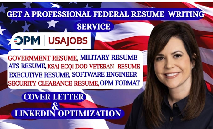 write a federal resume for USA jobs, executive and tech resume