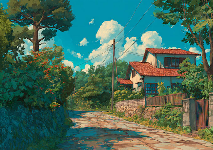 draw anime style backgrounds