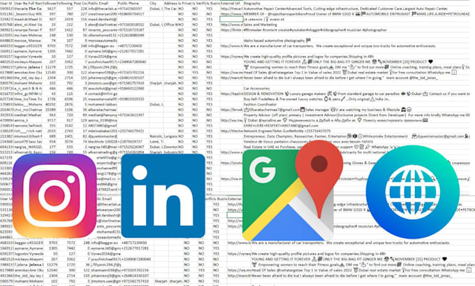 do phone number and email scraping