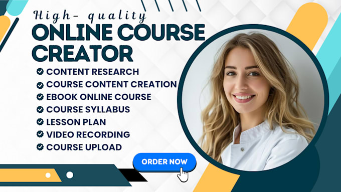 build online course content creation, ai training video teachable course website