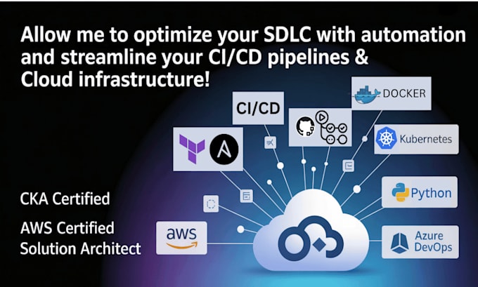 be your devops engineer for AWS, azure, kubernetes, docker, cicd