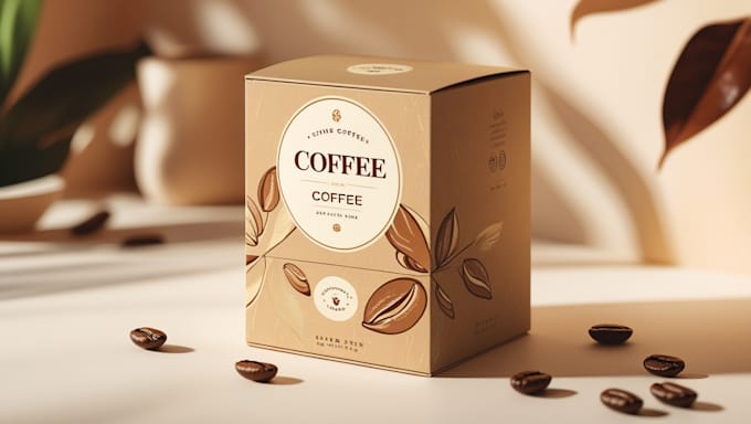design professional gift card box packaging with 3d mockup