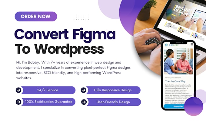 convert figma to wordpress with elementor pro