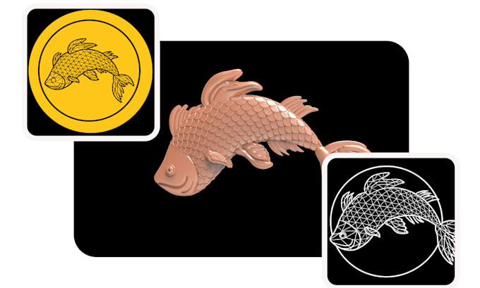 sculpt base relief coin design for printable coin model