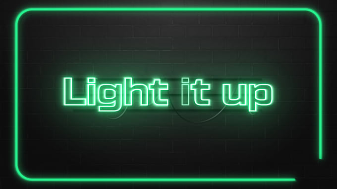 create a glowing neon logo animation to make your brand pop