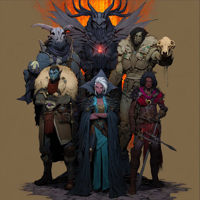 draw your dnd party