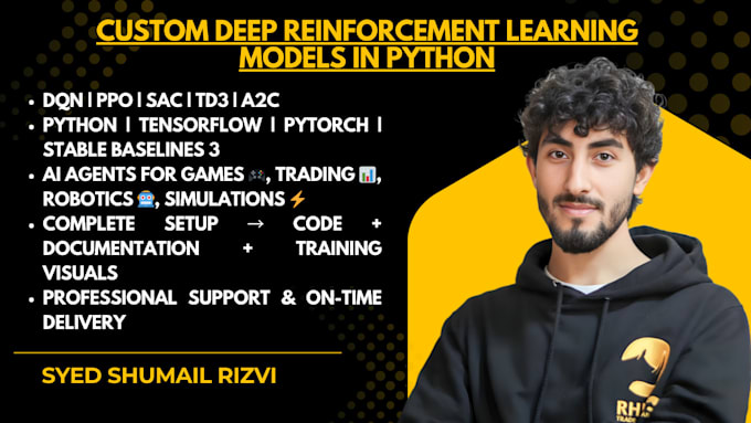 develop custom reinforcement learning models using python dqn ppo sac