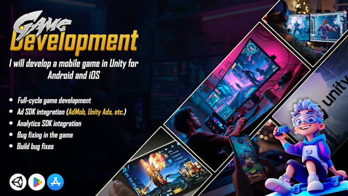 Develop a complete mobile game in unity for android and ios by Sandbox ...