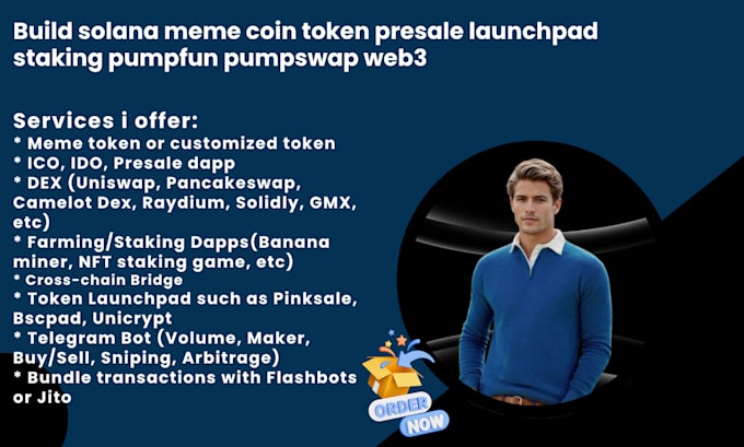build solana meme coin token presale launchpad staking pumpfun pumpswap web3
