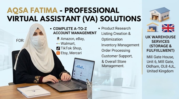 be your amazon fba wholesale virtual assistant and ebay ds