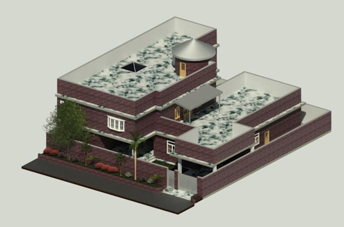 make a 3d exterior model for your house
