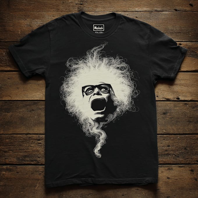 draw a funny slogan t shirt design