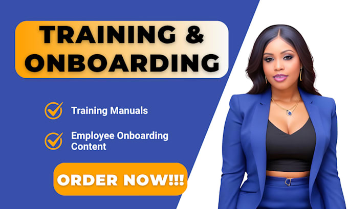 develop professional training manuals and employee onboarding content