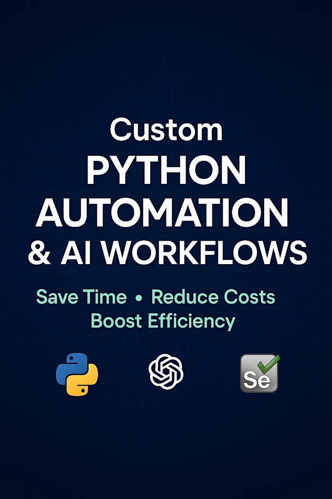create custom python automation scripts and ai workflows for your business