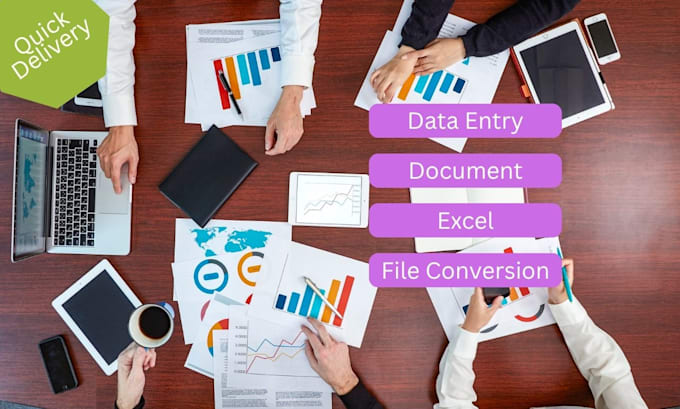 do data entry, editing