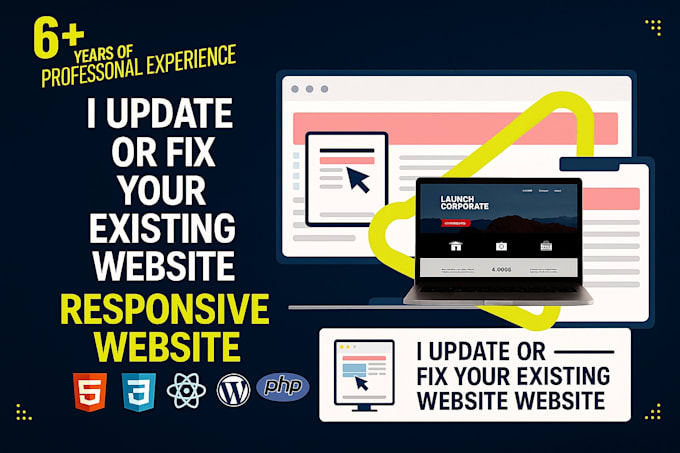 fix, update, or customize your website