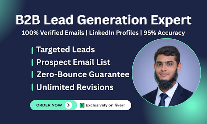 do b2b lead generation, linkedin leads, and verified email list building
