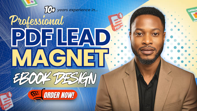 create PDF lead magnet design, ebook design, or brochures