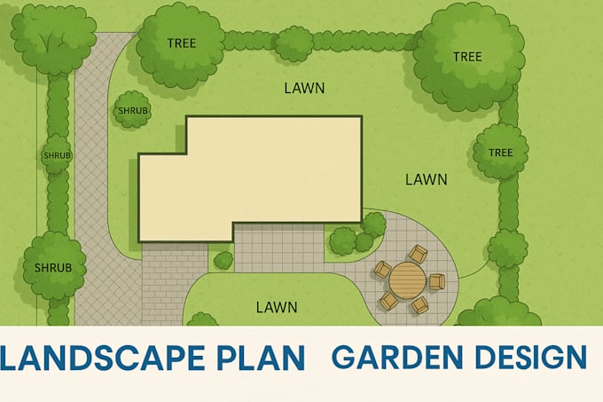 Draw 2d site plan, landscape plan, site plan, landscape architect ...