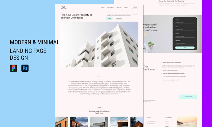 Clean professional web landing page ui ux design figma by Uiux_foysal ...