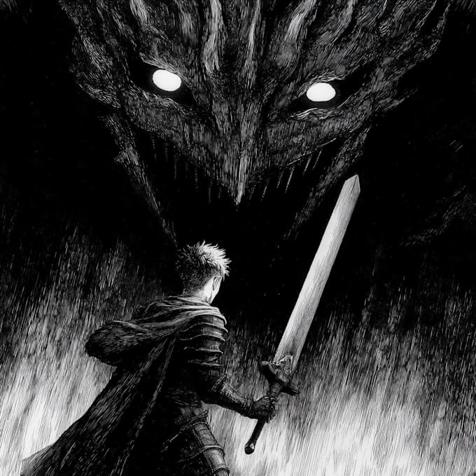 draw your character to berserk art style