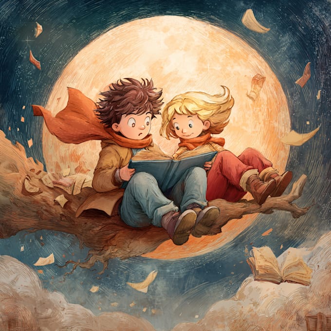 comic script children illustration, kid picture book, children book ghost writer