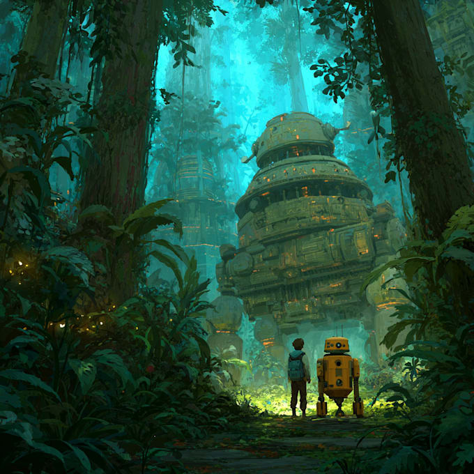 illustrate stunning concept art