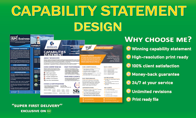 Design a professional and creative capability statement by Mraminulbd ...