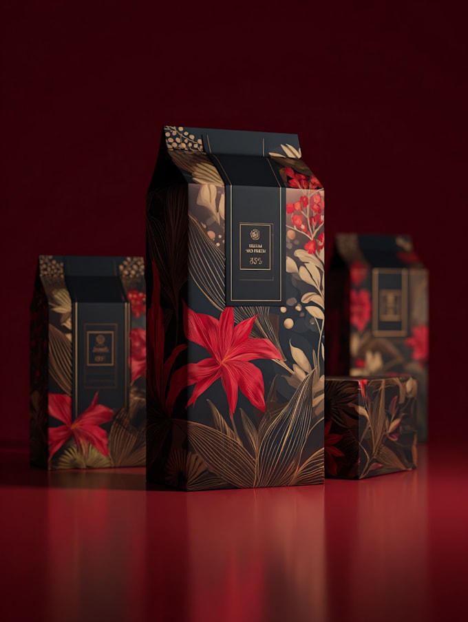 do premium product label, box package, pouch bag design