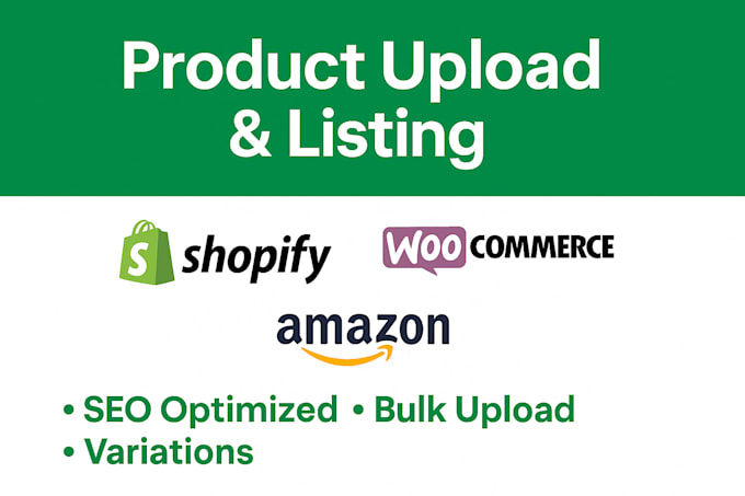 upload your product on shopify, woocommerce or ecommerce store professionally