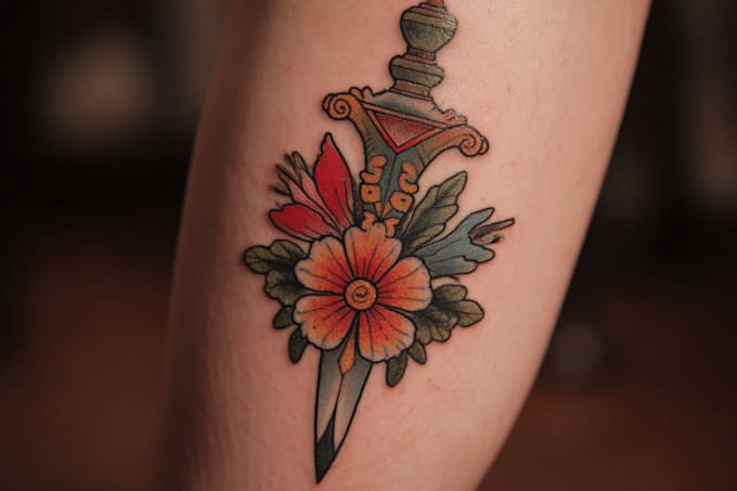 custom a watercolor tattoo design