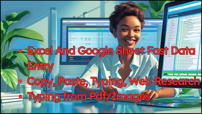 do fast and accurate data entry, copy paste, web research at a reasonable price