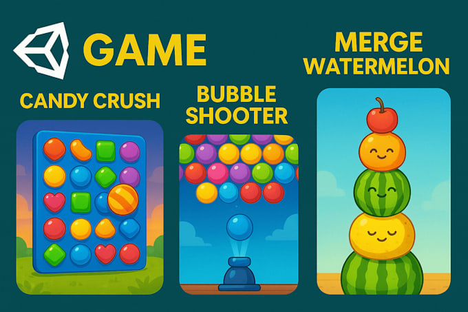 develop high quality 2d and 3d unity games for android ios and PC